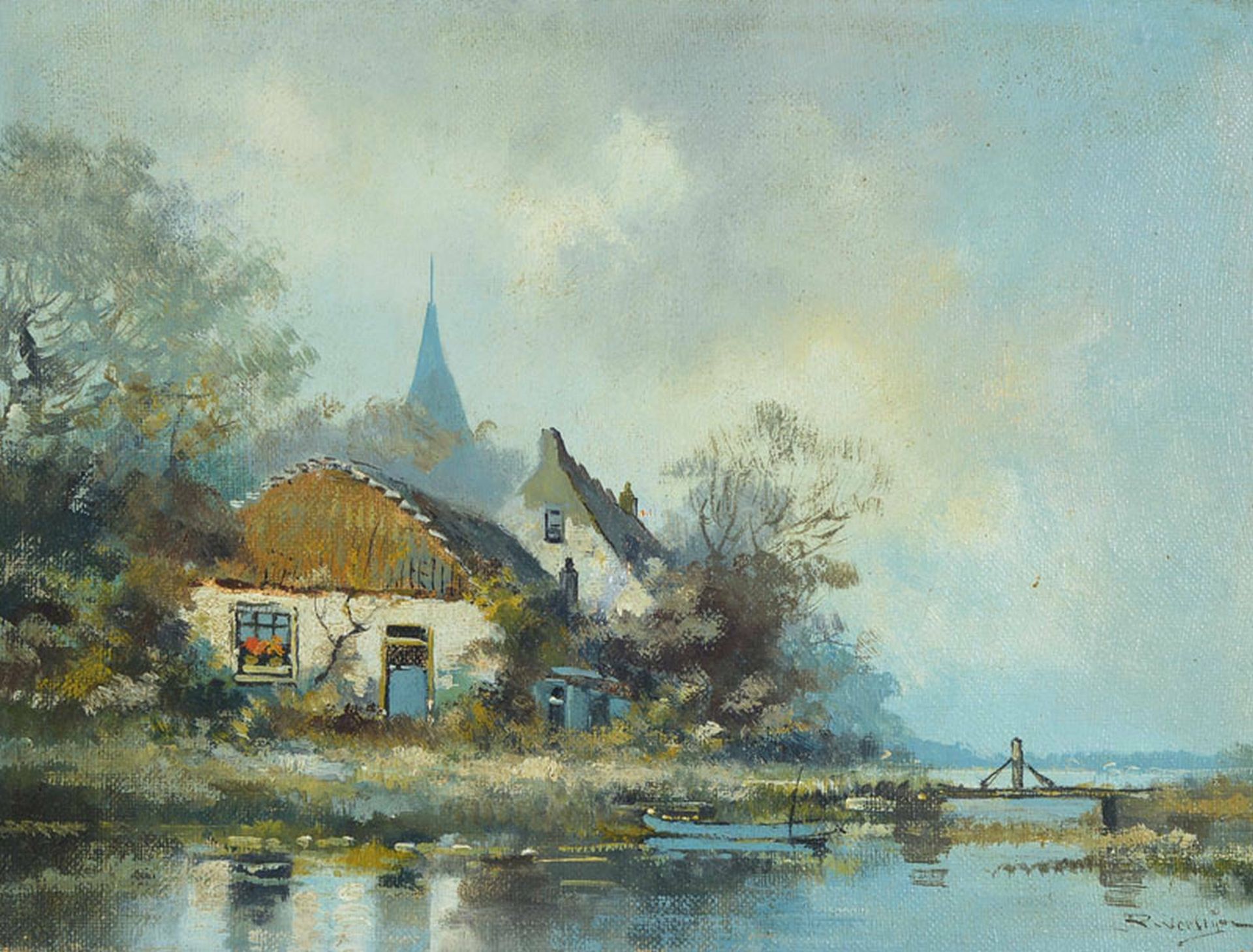 Robert Verheijen, 1877 Amsterdam-1960, Gehöft an