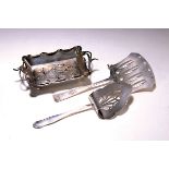 4 Teile Jugendstil, Silber/Metall, um 1900,  3 Teile WMF