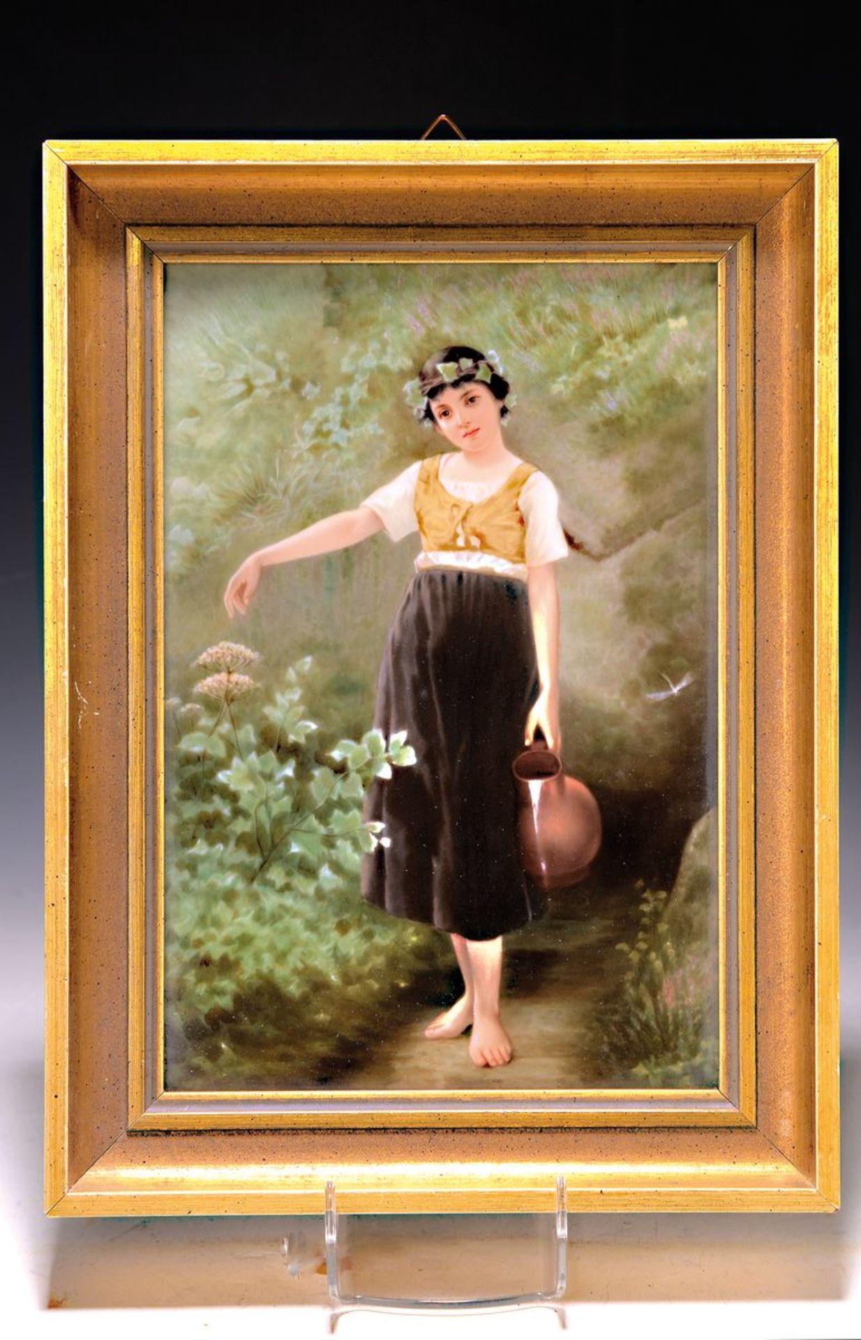 Porzellanmalerei, deutsch, wohl Thüringen, um 1900,