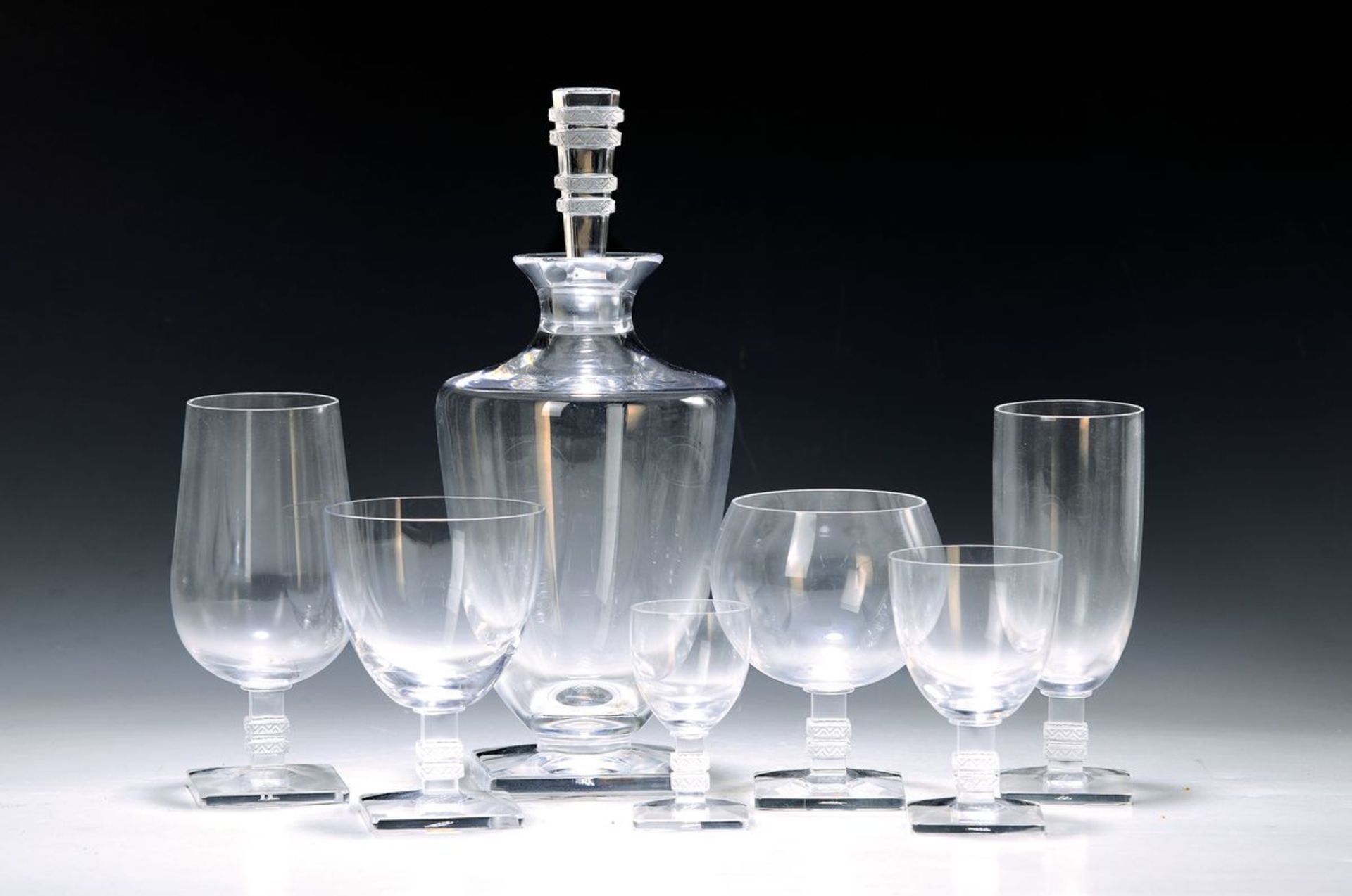 Glasservice, Lalique, Frankreich, Form Argos,