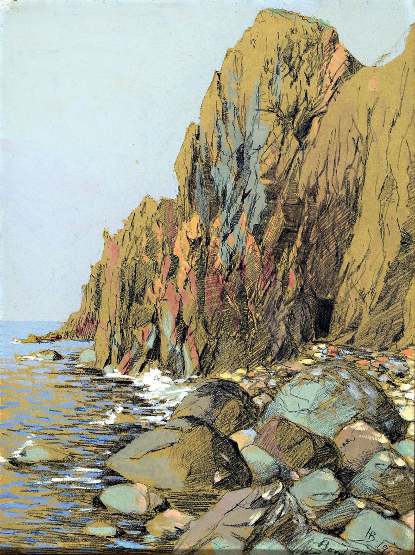 Johannes Herman Brandt, 1850-1926,  Ansicht aus Bornholm,