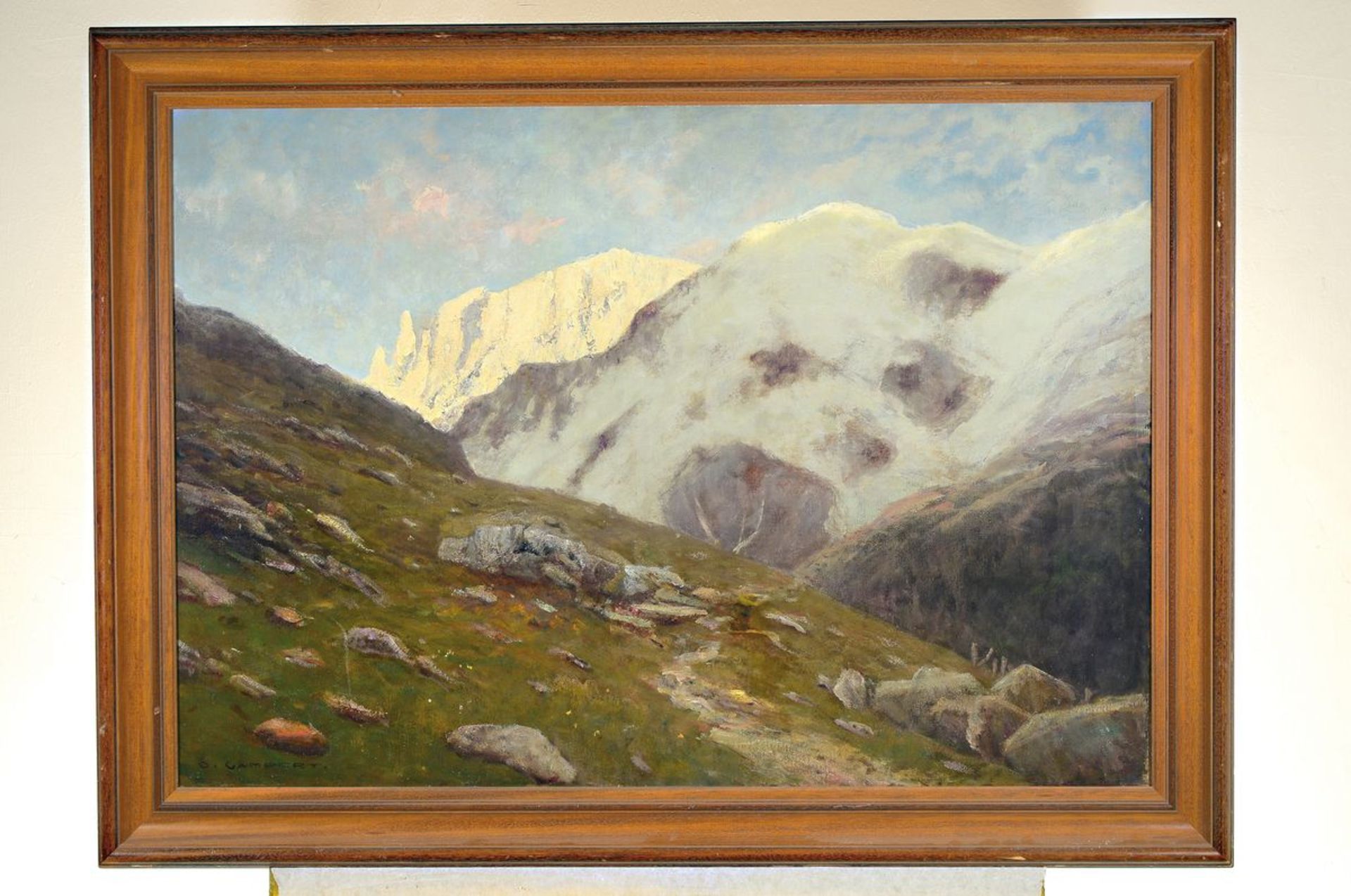 Otto Gampert, 1842 Offenbach-1924 Zürich,  Landschaft im - Bild 2 aus 2