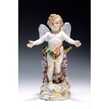 Porzellanfigur, Amor mit Rosen, Meissen, Entwurf Paul