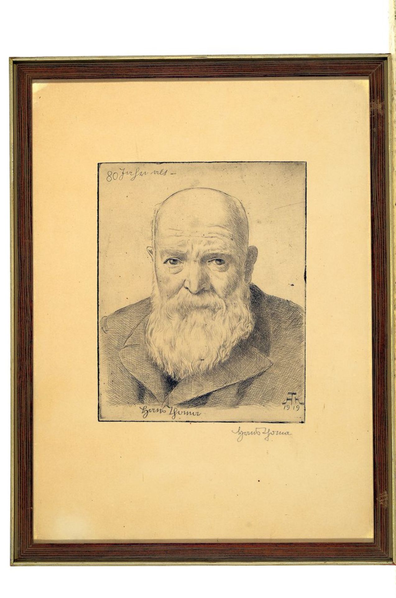 Hans Thoma, 1839 Bernau-1924 Karlsruhe,  Selbstporträt, - Bild 2 aus 2