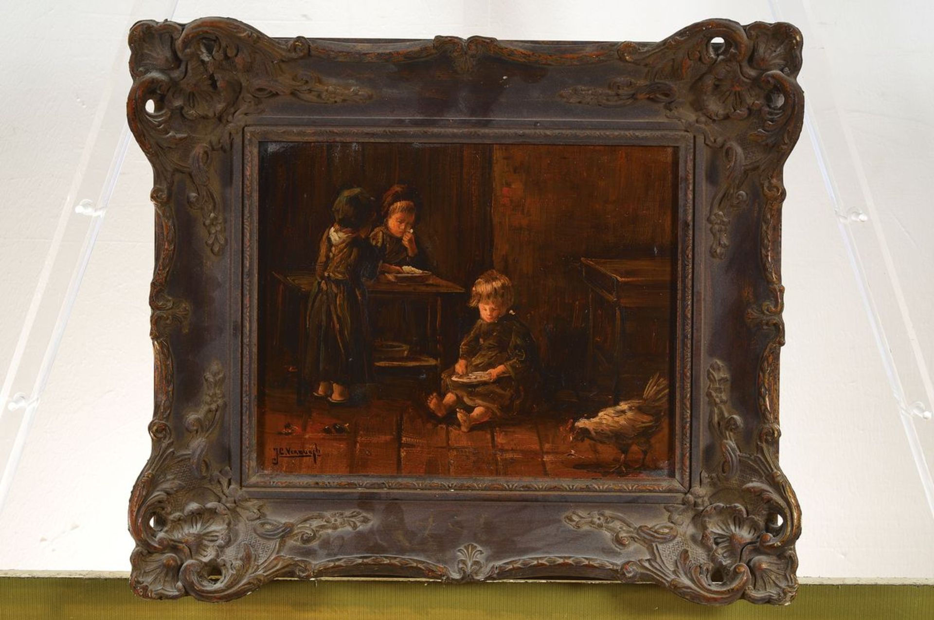 J.C. Verburgh, niederländischer Maler, 19. Jh.,  Interieur - Bild 2 aus 2