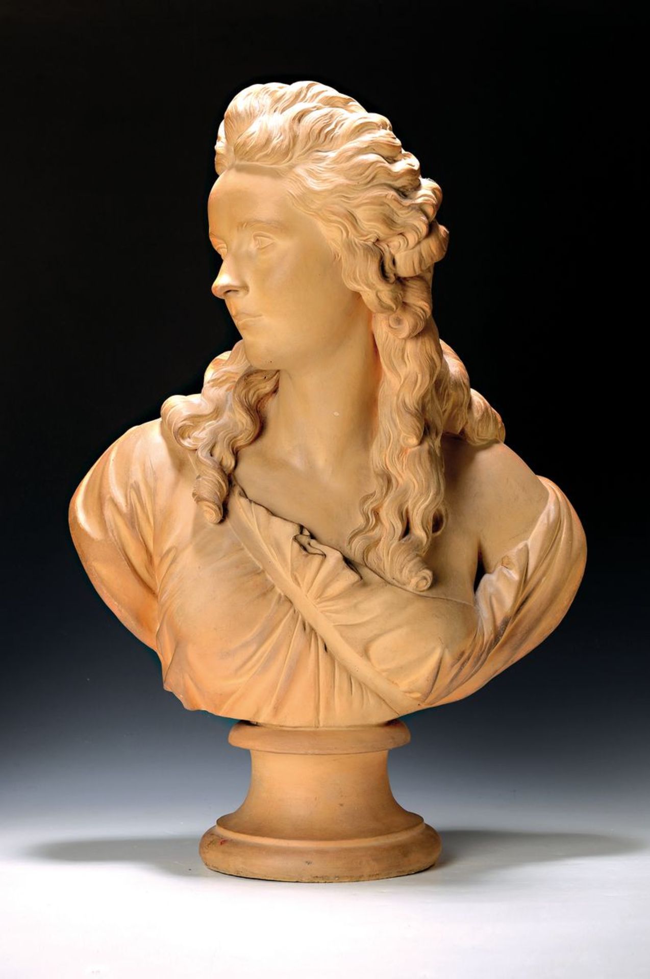 Große Büste der Prinzessin de Lamballe, um 1900,  Keramik,