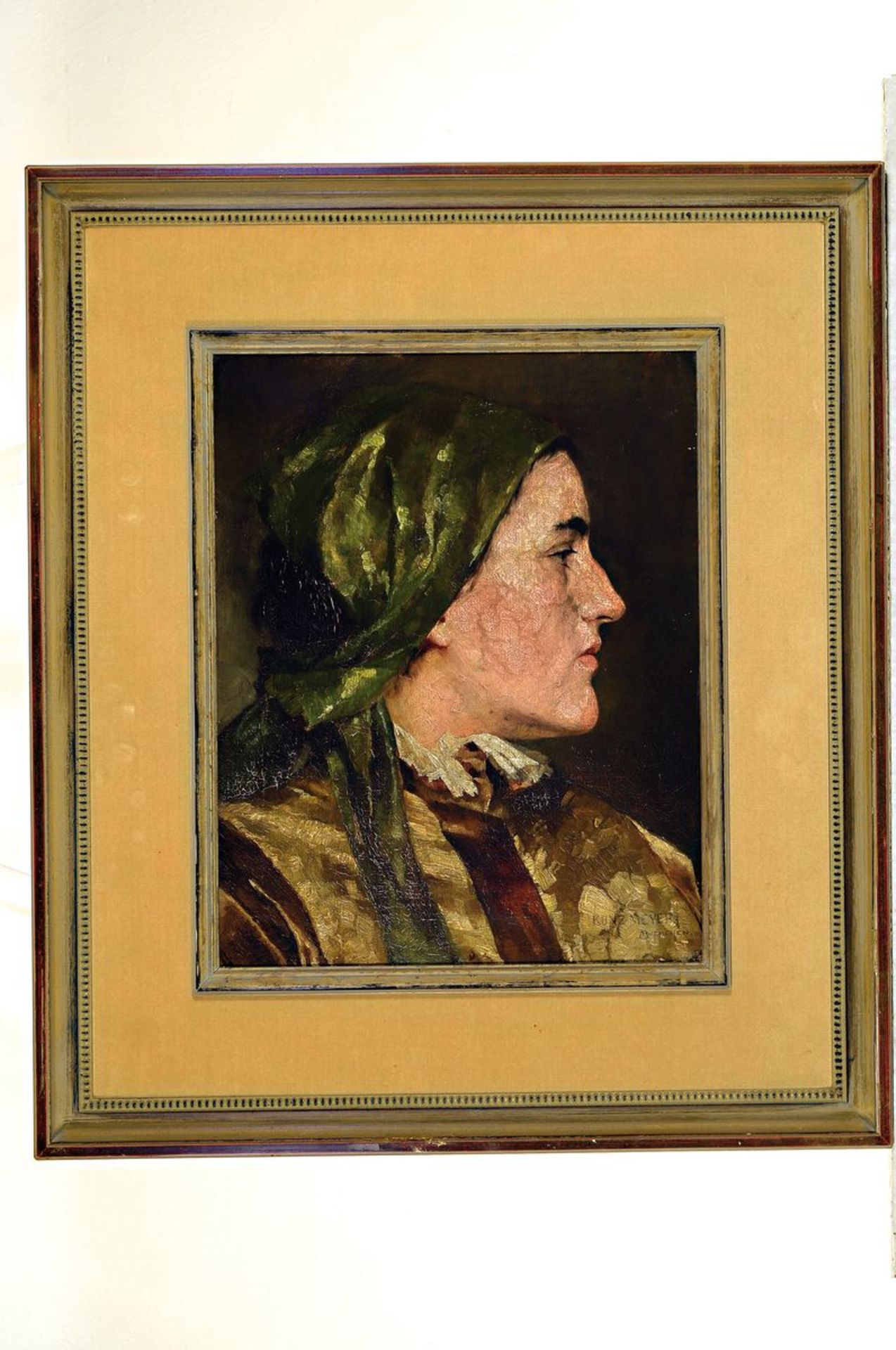 Kunz Meyer-Waldeck, 1859-1953,  Profilporträt einer jungen - Bild 2 aus 2