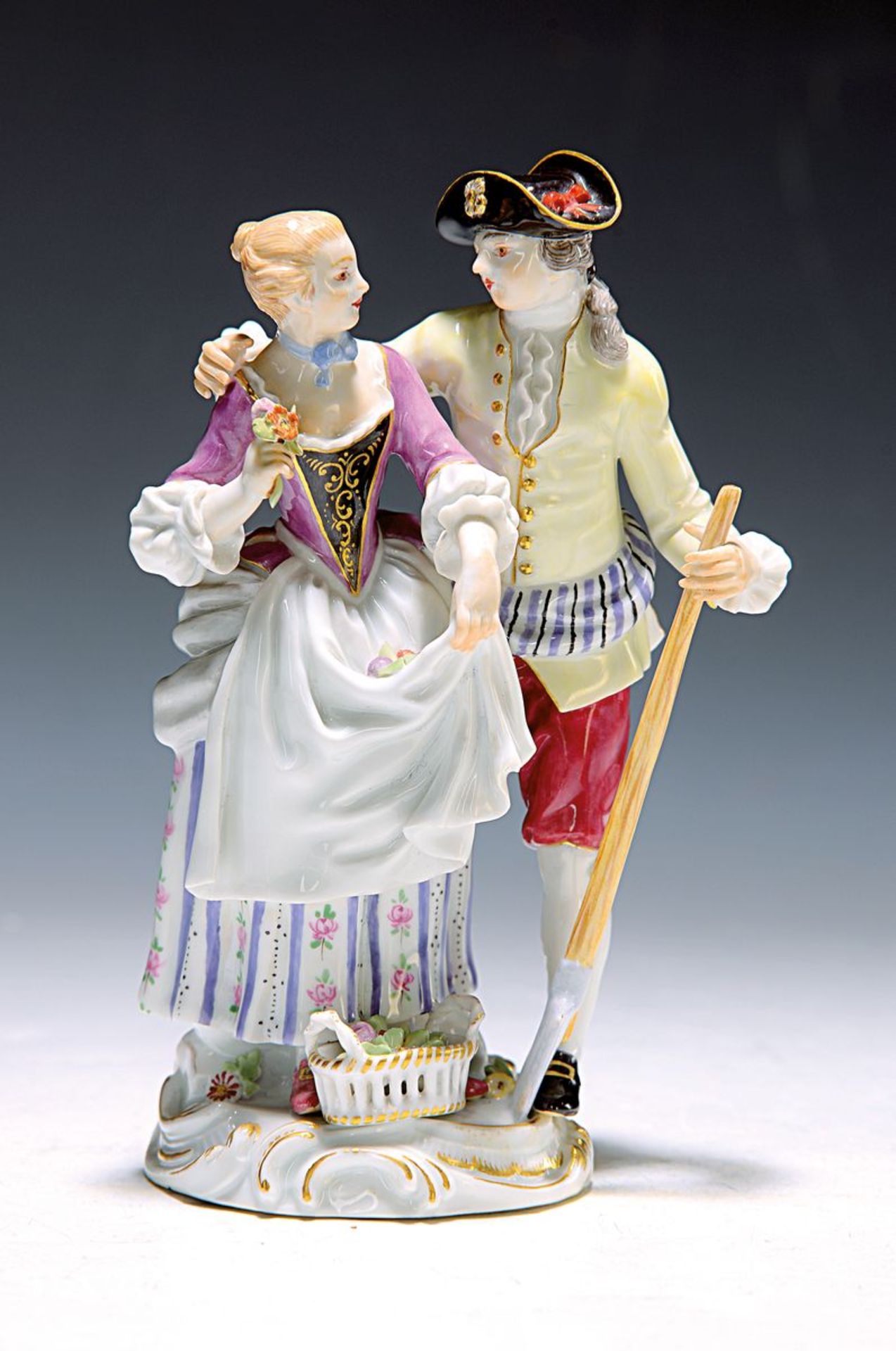 Porzellangruppe, Meissen, 20. Jh., 2. Wahl, Allegorie auf