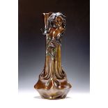 Bronze-Ziervase 'Flora', 20.Jh.,  Bronze, zweiseitiger