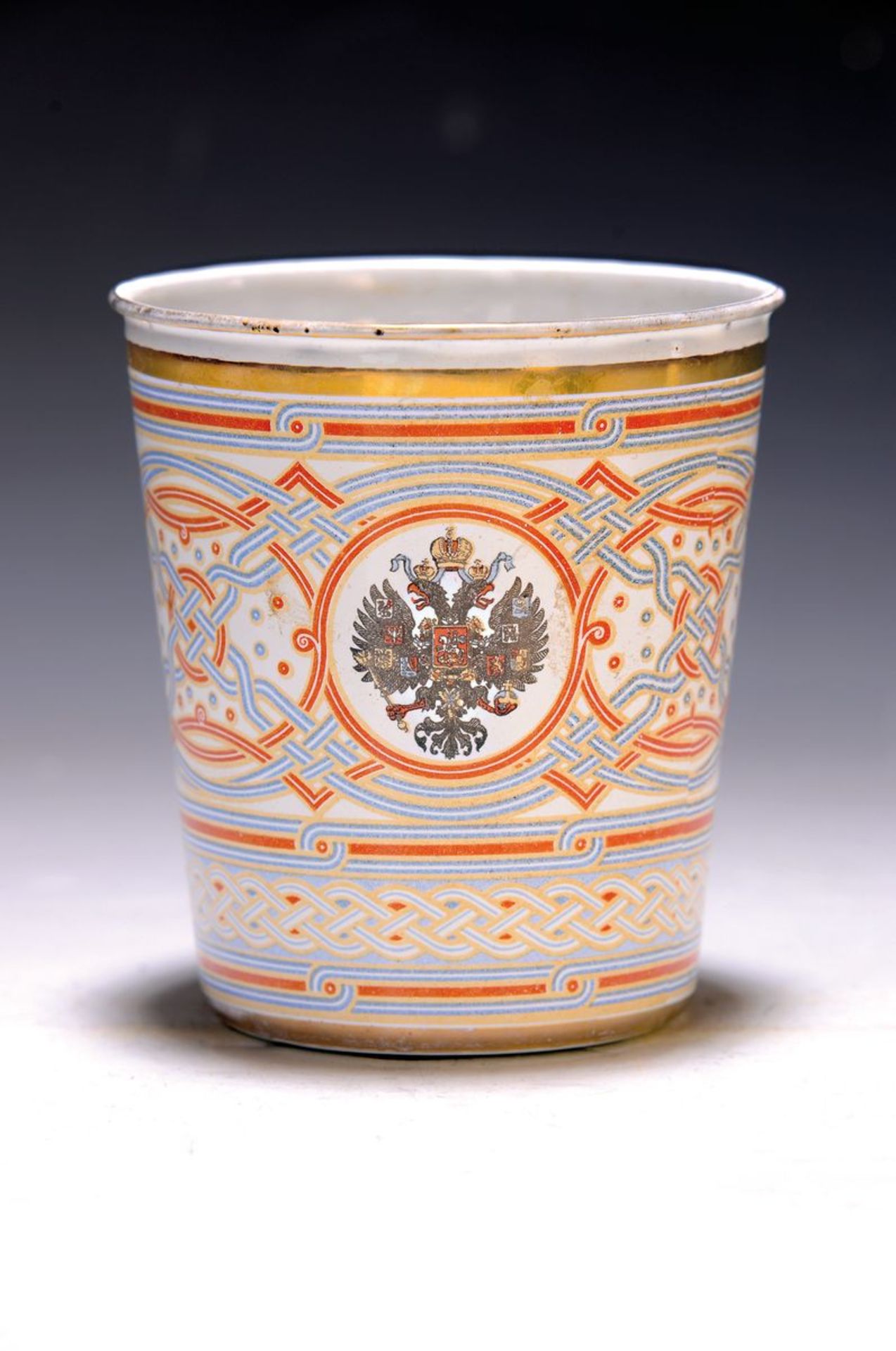 Krönungsbecher/Zarenbecher, Zar Nikolaus II. und Zarin