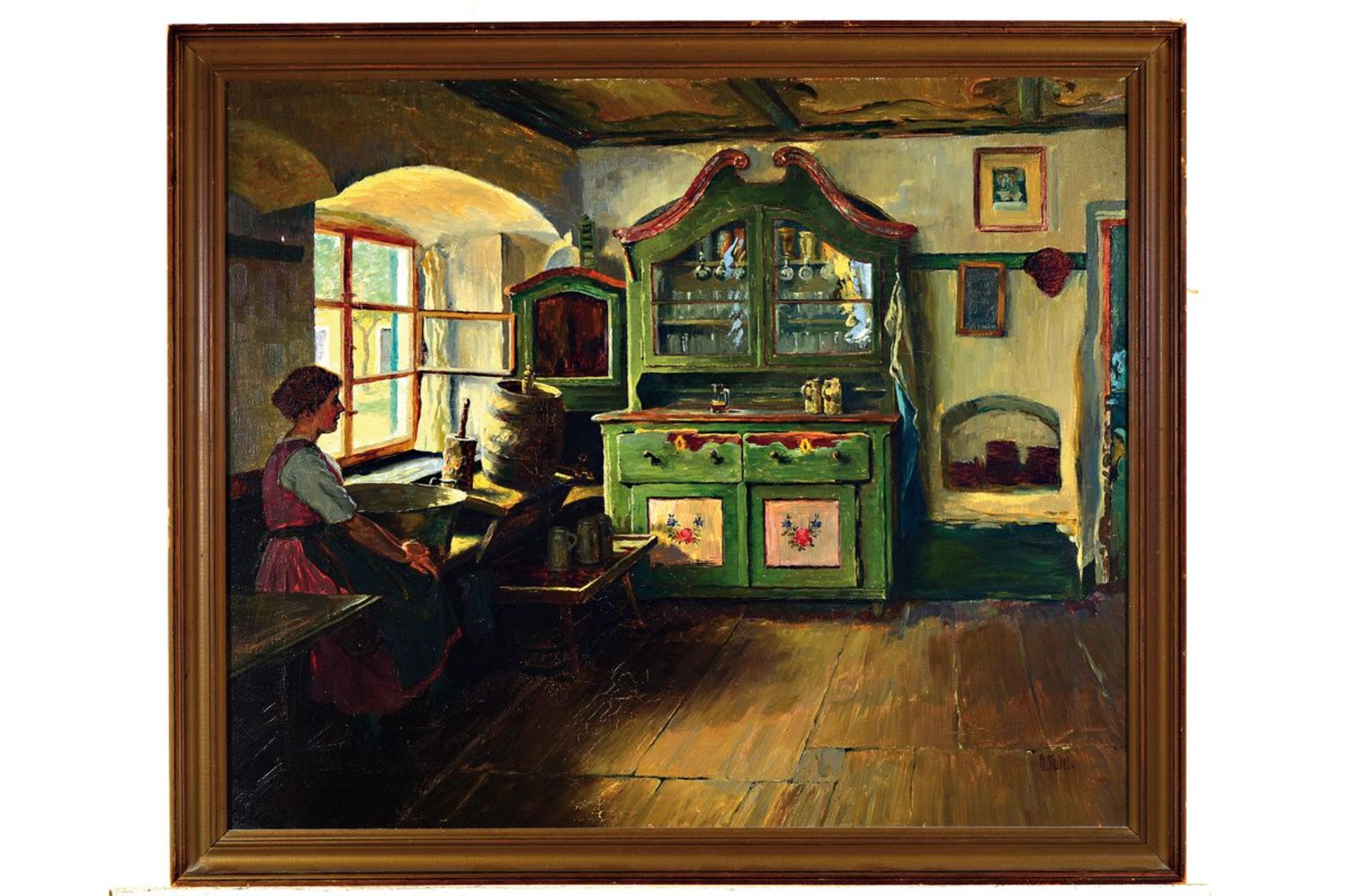 Otto Kubel, 1868 Dresden-1951 München, Interieur, Junge - Image 2 of 2
