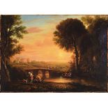 Kopist nach Claude Lorrain (1600-1682) Landschaft mit