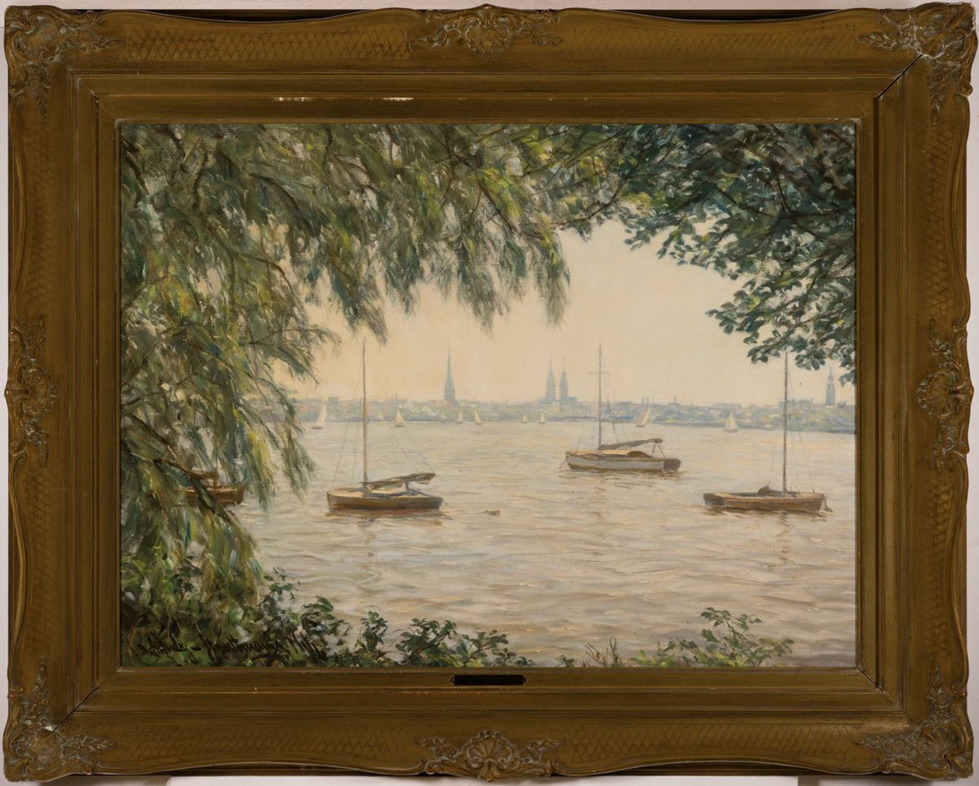 Otto Schulz-Stradtmann, 1892-1960 Hamburg, Segelboote auf - Image 3 of 3