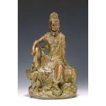 Guanyin, Bronze, Tibet, 19. Jh.,  Bronze, Göttin der