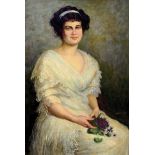 Ersebeth Kalicza, 1879-1943 Budapest, großesDamenporträt,