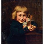 Laurenz Schäfer, 1840-1904, Porträt eines Jungen mit