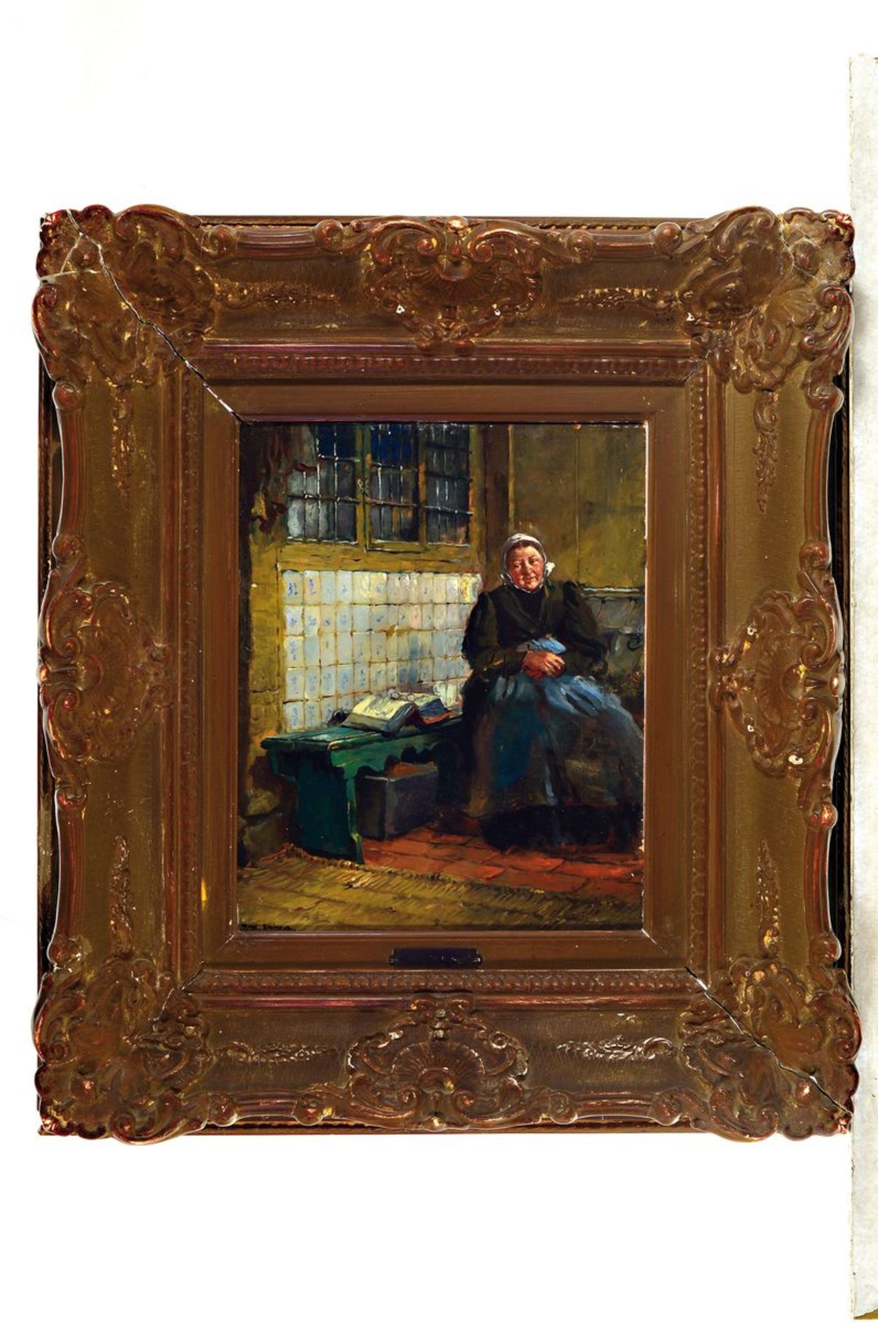 Max Gaisser, 1857 Augsburg-1922 München,  Bäuerin am - Bild 2 aus 2