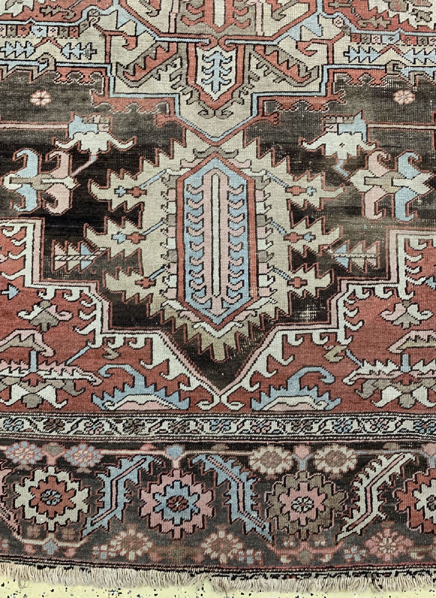 Heriz antik, Persien, um 1900, Wolle auf Baumwolle, ca. - Bild 3 aus 7