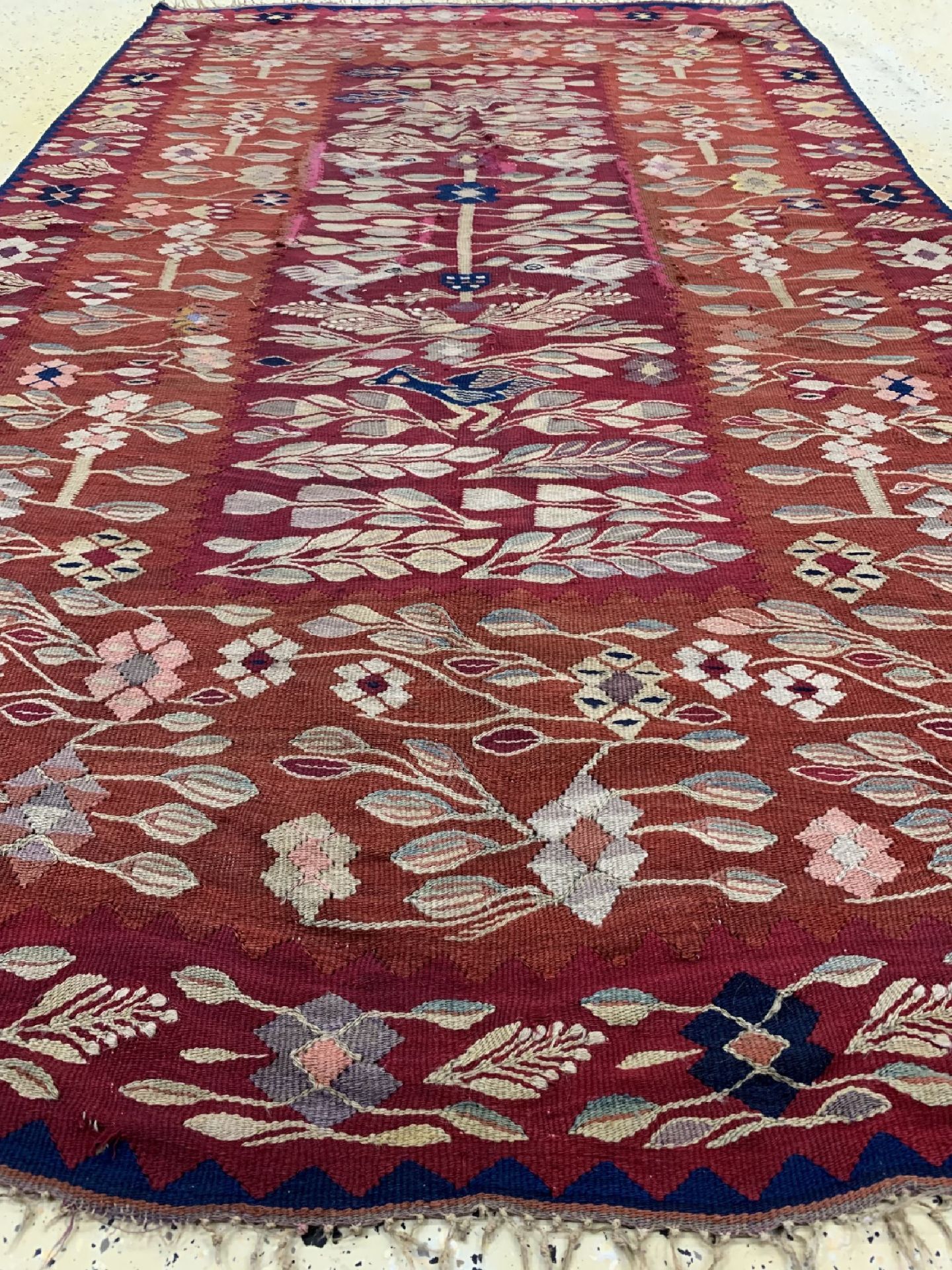 Antiker Sarkoy Kelim, Türkei, 19.Jhd, Wolleauf Wolle, - Bild 6 aus 7