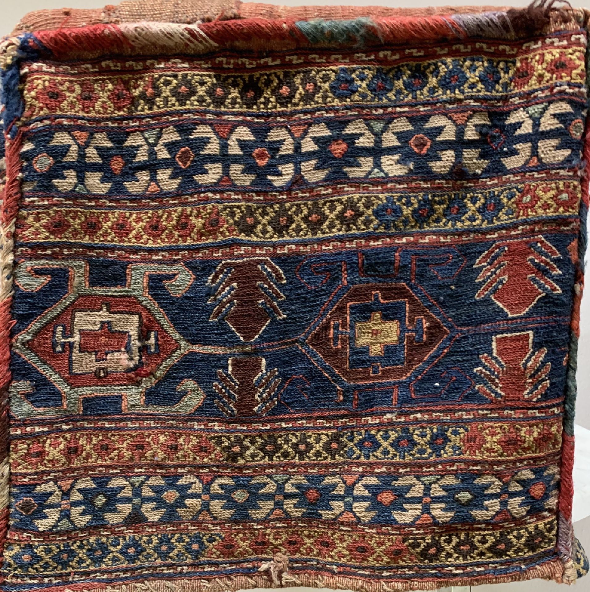 Komplette Mafrash, Persien, um 1900, Wolle auf Wolle, 90 - Bild 4 aus 7