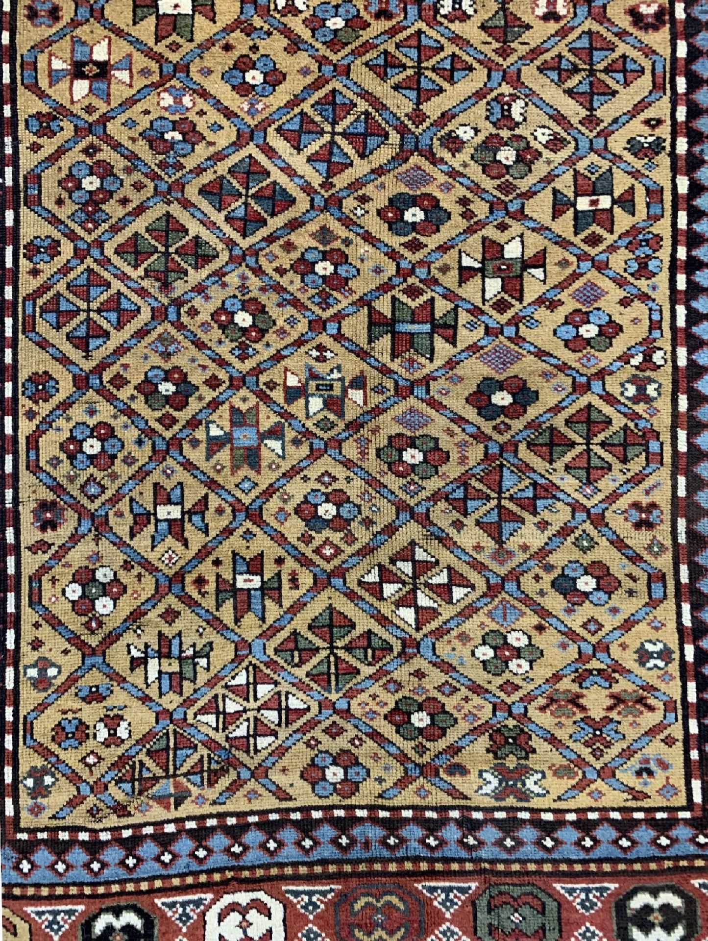 Antiker Kazak, Kaukasus, 19.Jhd, Wolle auf Wolle, ca. - Image 3 of 6