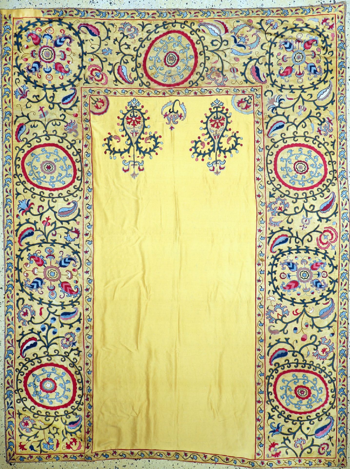 Susani antik, Uzbekistan, um 1900, Seidenstickerei, ca.