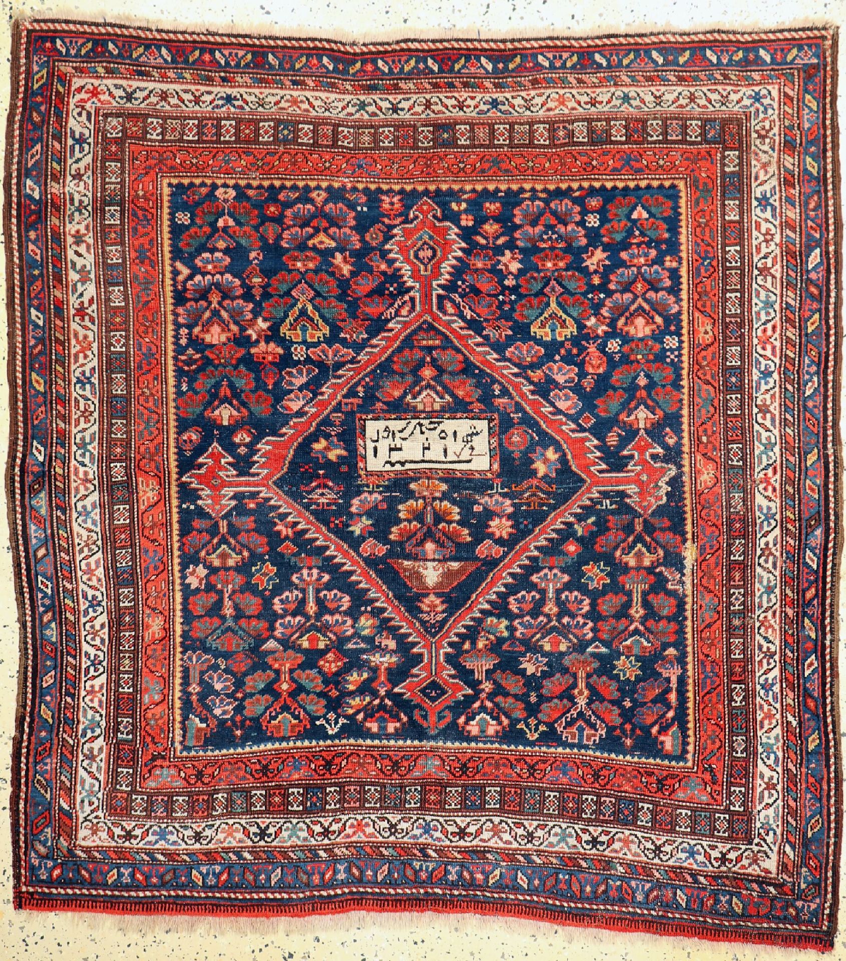 Khamseh antik, Persien, datiert 1321(1900),Wolle auf