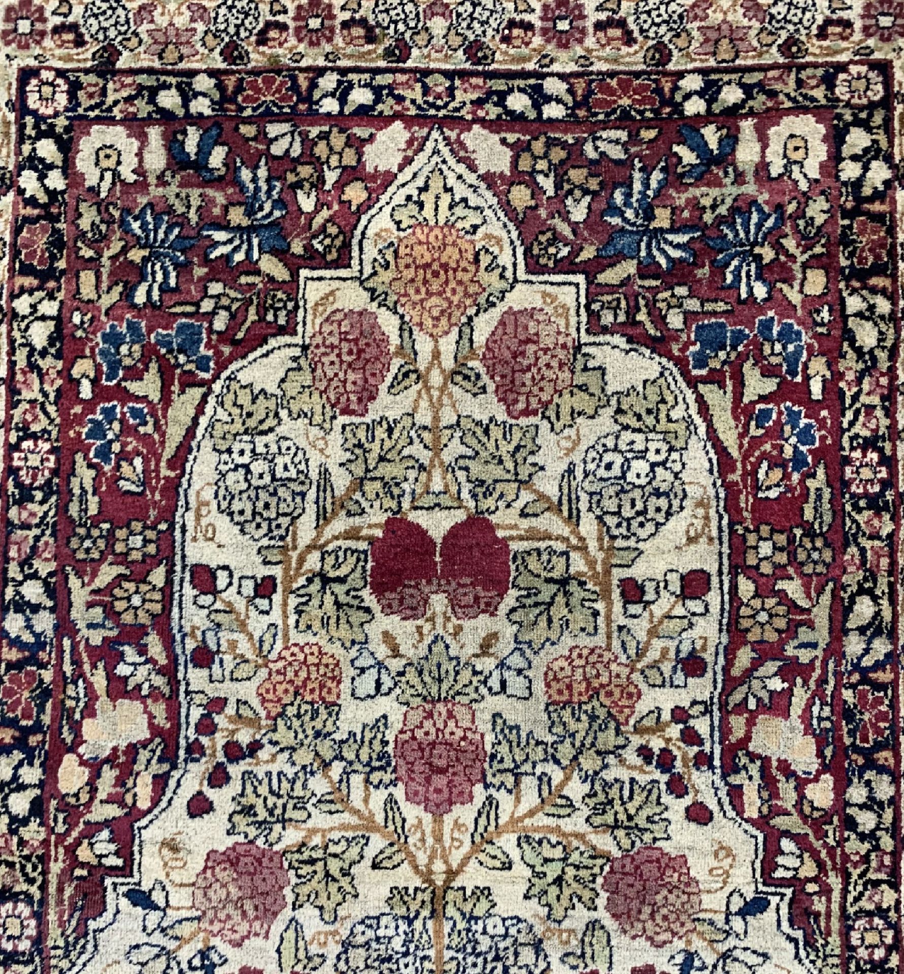 Antiker Kerman, Persien, um 1900, Wolle aufBaumwolle, - Image 4 of 6