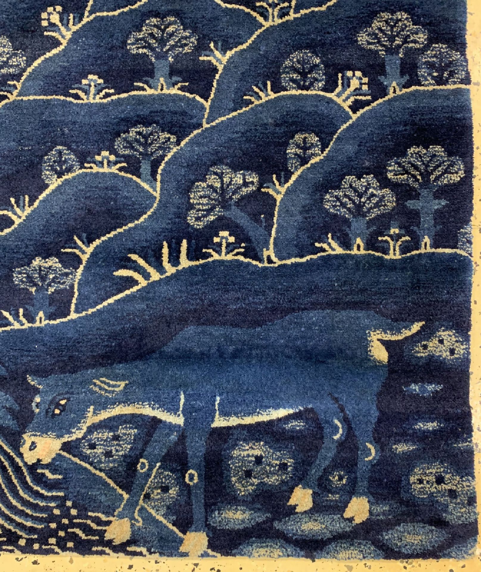 Antiker Pao Tow, China, um 1900, Wolle auf Baumwolle, - Bild 2 aus 7