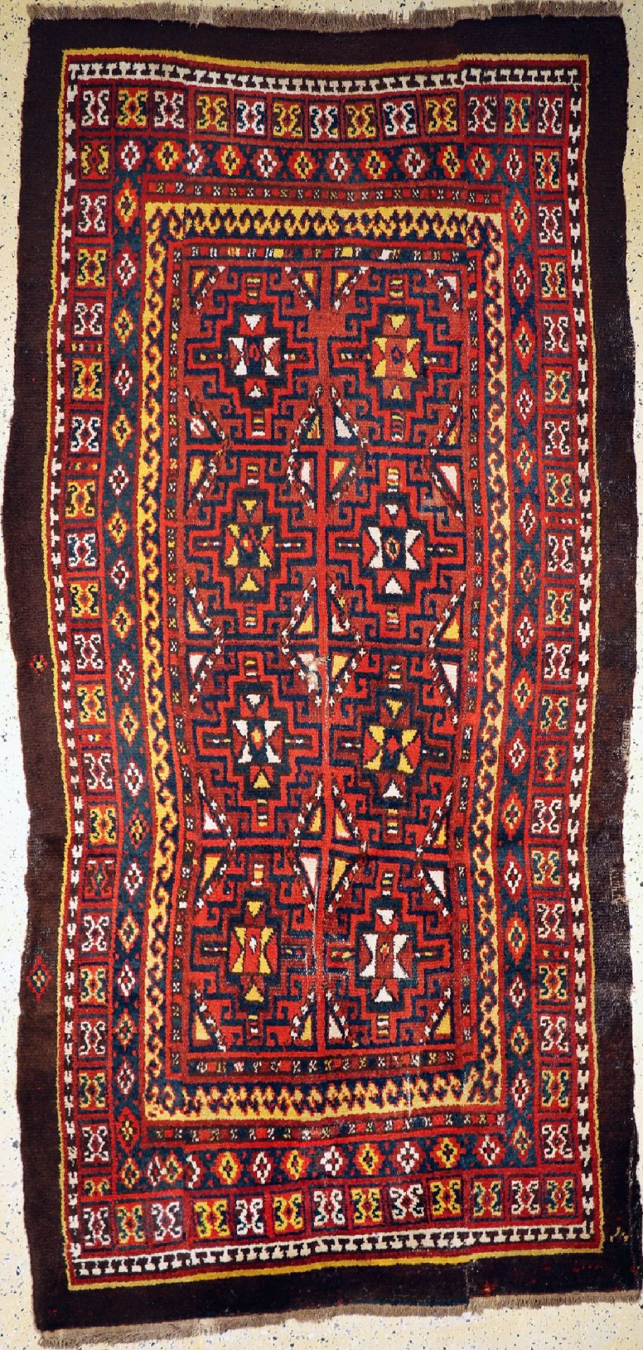 Karakalpak antik(3 Bahnig), Uzbekistan, um 1900, Wolle