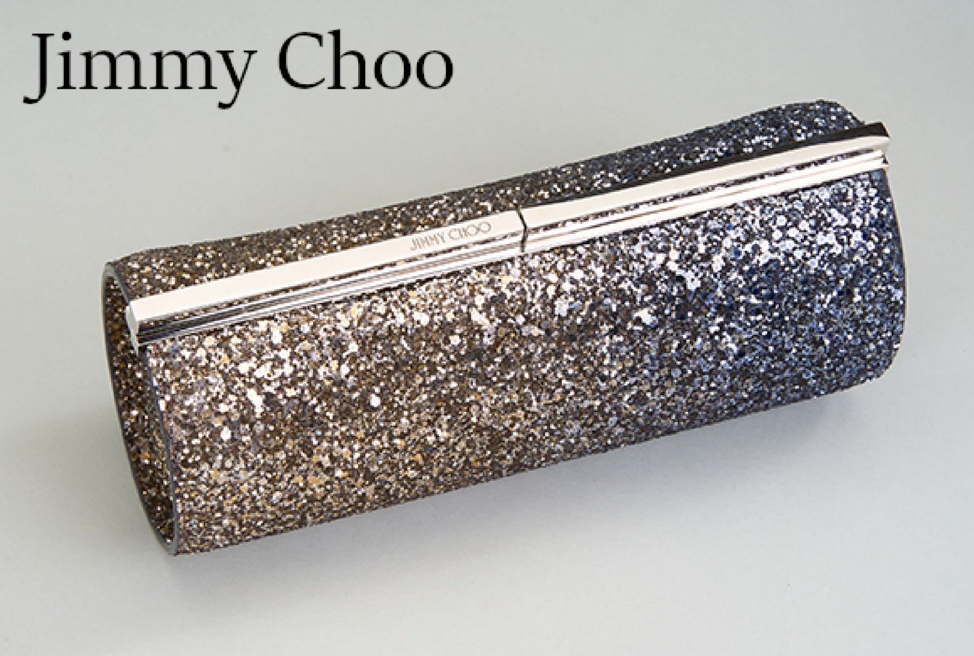 Jimmy Choo Trinket Clutch, antique Gold/ Anthrazit,