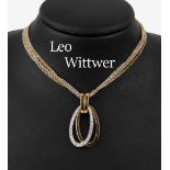 18 kt Gold LEO WITTWER Brillant-Anhänger, GG/WG 750/000,