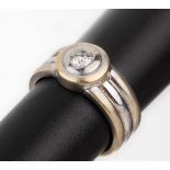 18 kt Gold Brillant-Ring, GG/WG 750/000, Brillant ca.