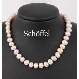 SCHÖFFEL Zuchtperl-Collier mit 14 kt Gold