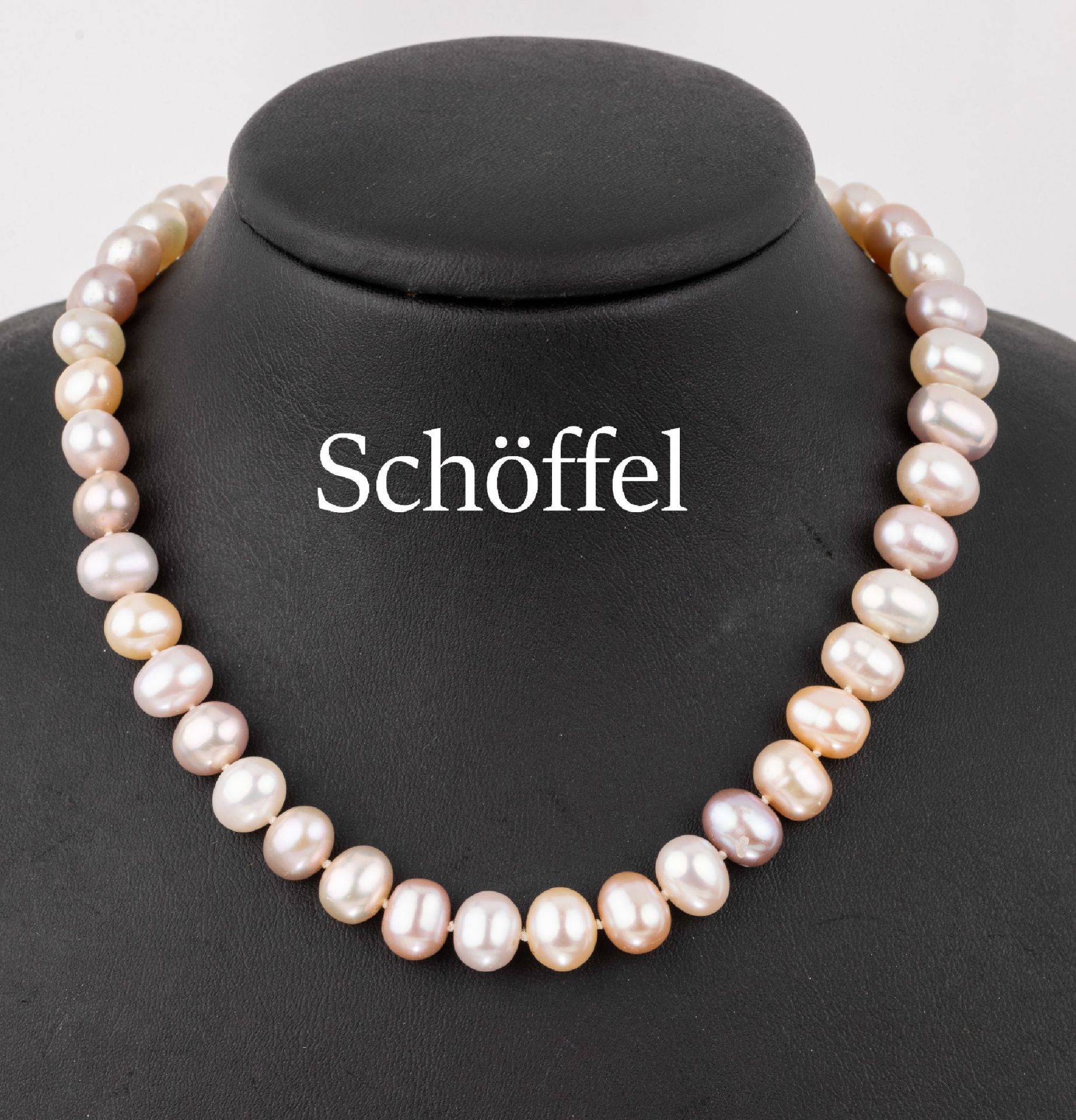 SCHÖFFEL Zuchtperl-Collier mit 14 kt Gold