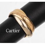 18 kt Gold MUST DE CARTIER Ring, GG/WG/RG 750/000, aus