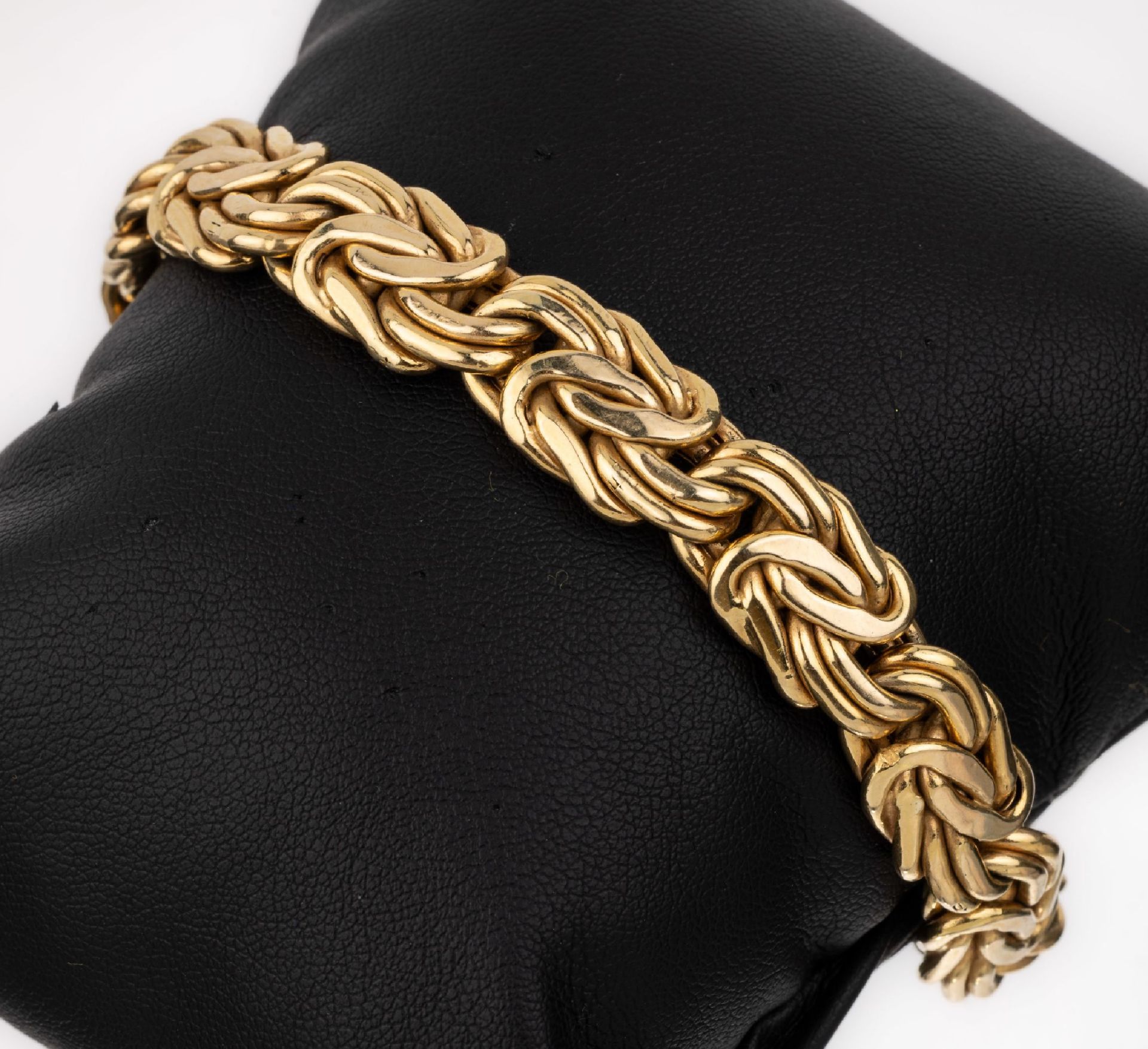 14 kt Gold Armband, GG 585/000, L. ca. 21 cm,