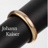 18 kt Gold Ring, GG/WG/RG 750/000, Meistermarke JOHANN