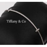 18 kt Gold TIFFANY & CO Brillant-Armband, WG 750/000,