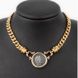 14 kt Gold Münz-Collier, GG 585/000, Mittelteil mit