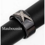 Keramik und 18 kt Gold MAUBOUSSIN Brillant -Ring, WG