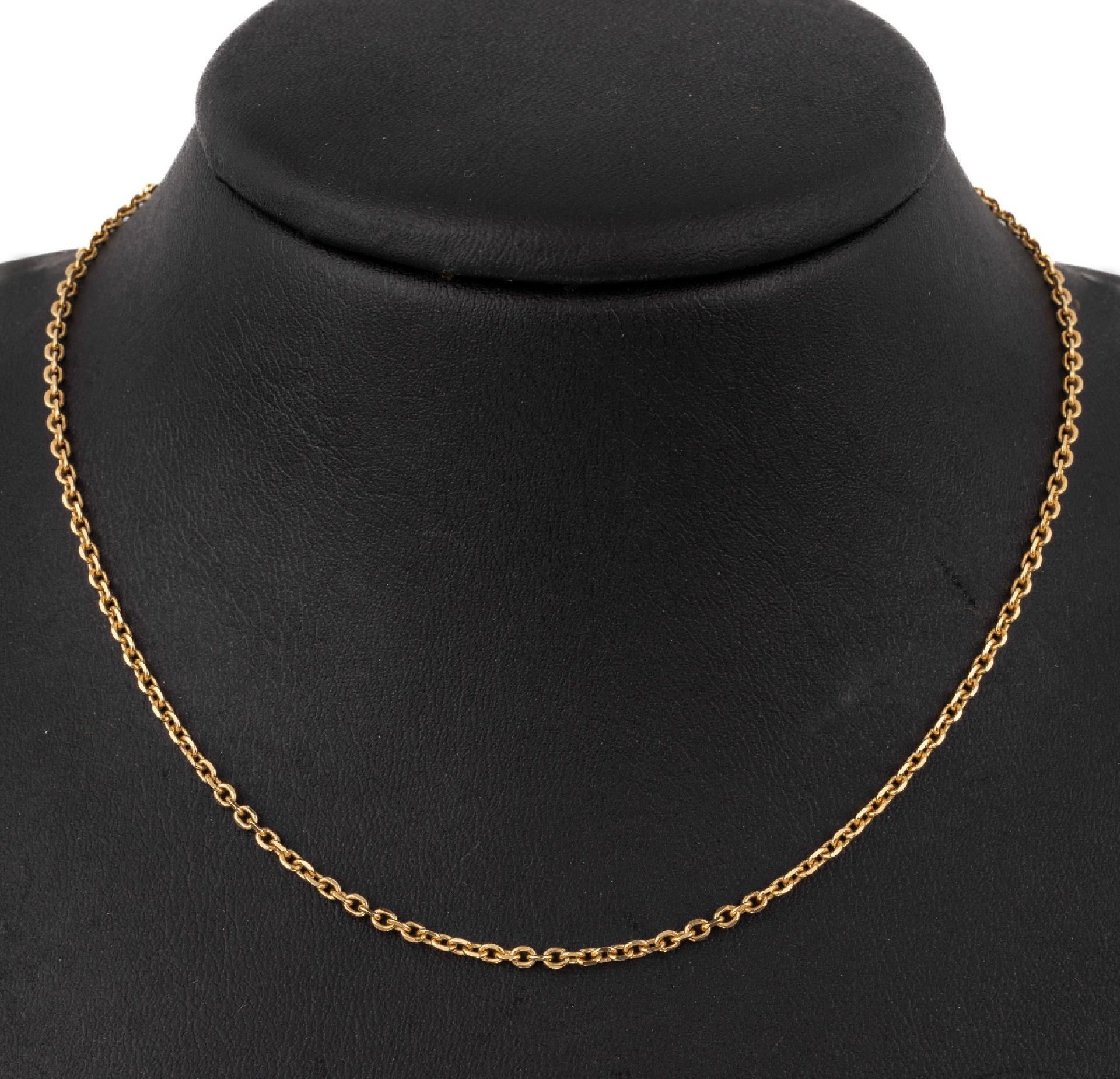 18 kt Gold Kette, GG 750/000, L. ca. 45.5 cm,