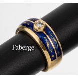 18 kt Gold FABERGE Brillant-Ring, GG 750/000, limit.