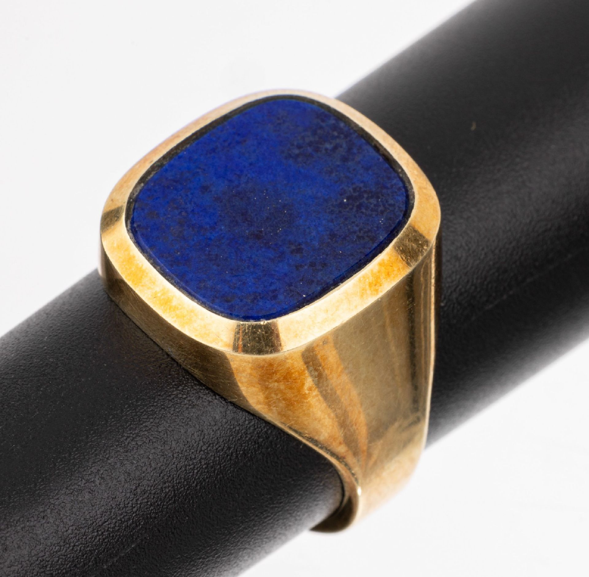 14 kt Gold Lapislazuli-Ring, GG 585/000, freie