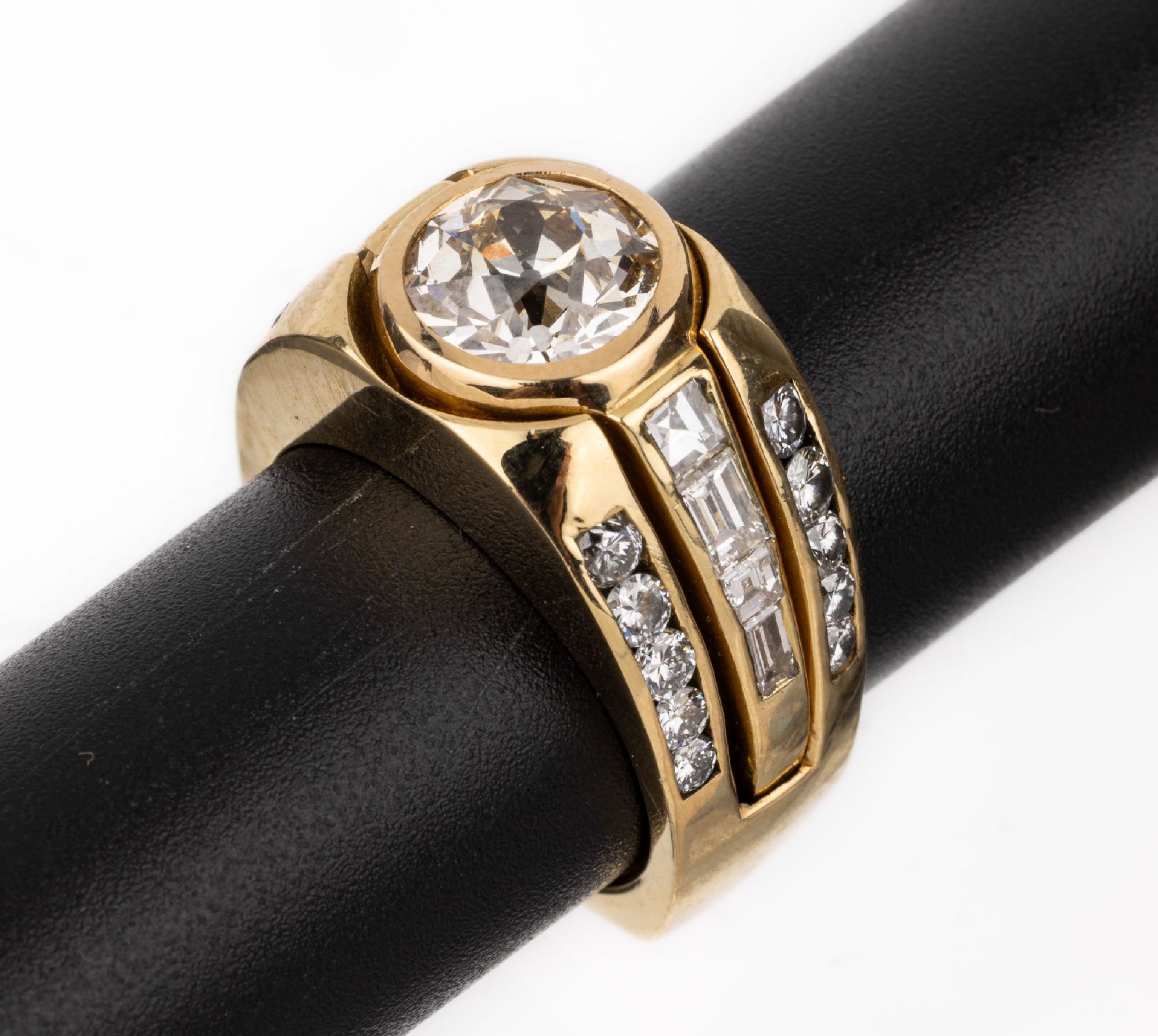 18 kt Gold Variationsring Diamant Ring, GG 750/000,