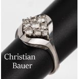 18 kt Gold CHRISTIAN BAUER Brillant-Ring, WG 750/000, 9