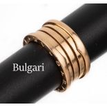 18 kt Gold BULGARI Ring, RG 750/000, Serie B Zero,