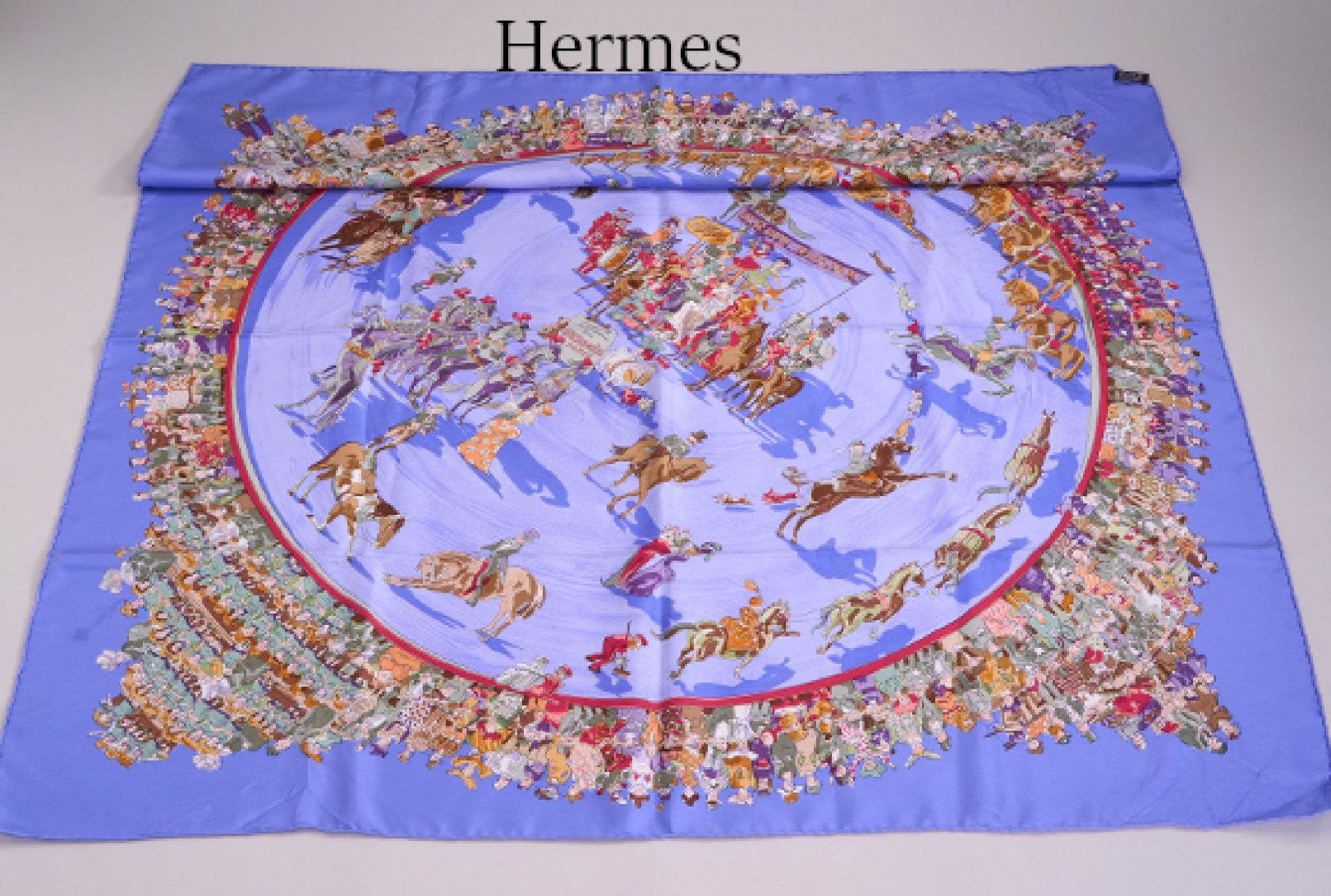 HERMES Carree, 'Cirque Molier', Made in France, 100 %