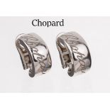 Paar 18 kt Gold CHOPARD Ohrstecker, WG 750/000, Model