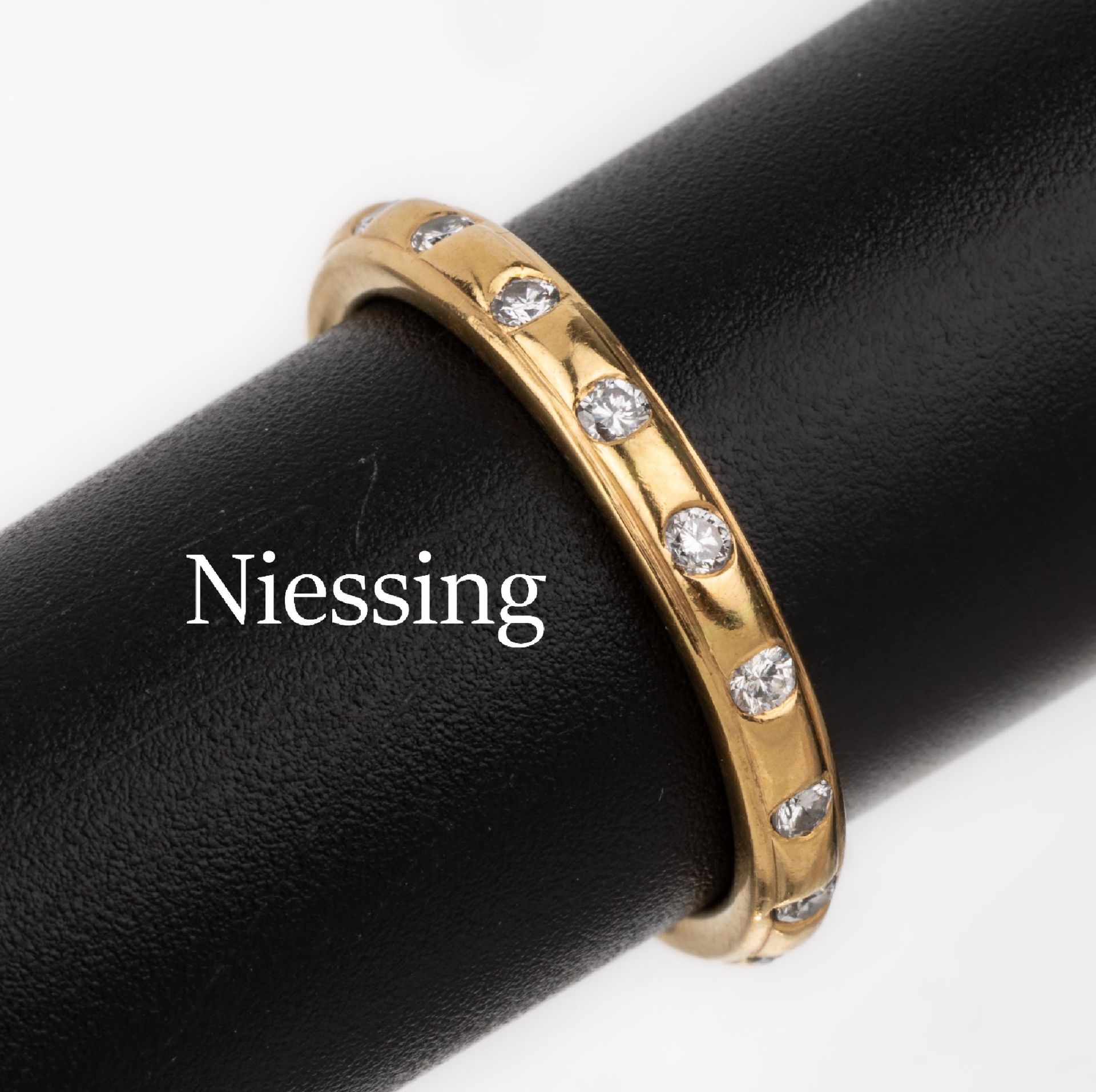 18 kt Gold NIESSING Brillant-Ring, GG 750/000,